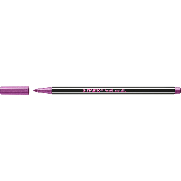 STABILO Pen 68 metallic Filzstift pink, 1 St.