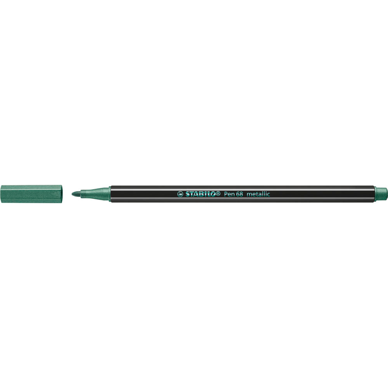 STABILO Pen 68 metallic Filzstift grün, 1 St.