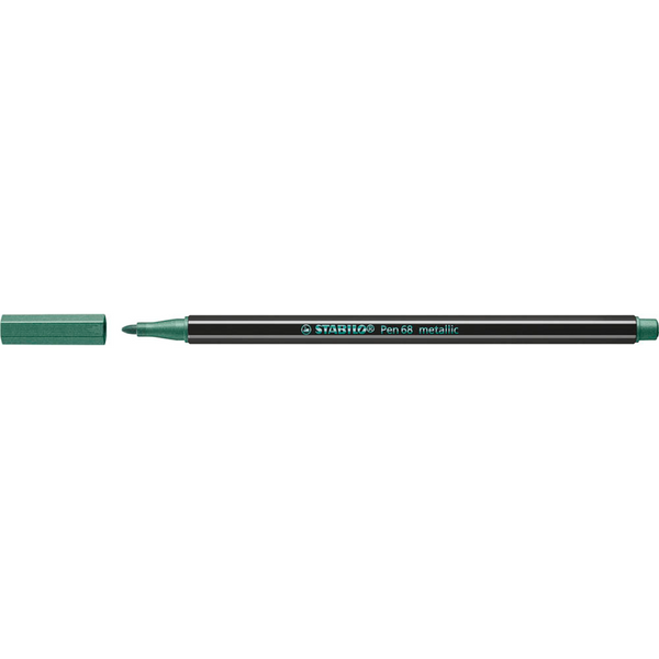 STABILO Pen 68 metallic Filzstift grün, 1 St.