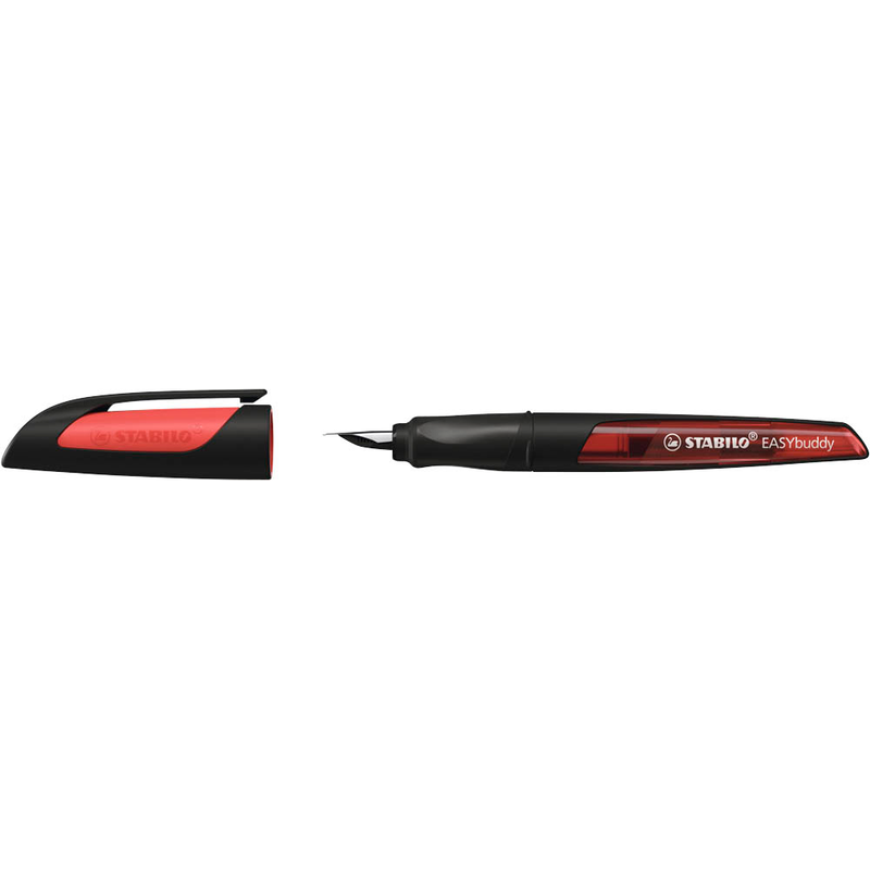 STABILO EASYbuddy Patronenfüller schwarz/rot M (mittel)
