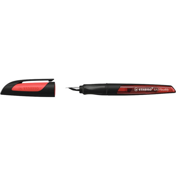 STABILO EASYbuddy Patronenfüller schwarz/rot M (mittel)
