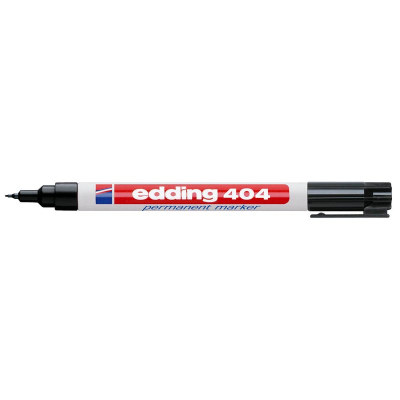 edding 404 Permanentmarker schwarz 0,75 mm, 10 St.