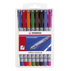 thumb-STABILO OHPen Folienstifte-Set farbsortiert 8 St.