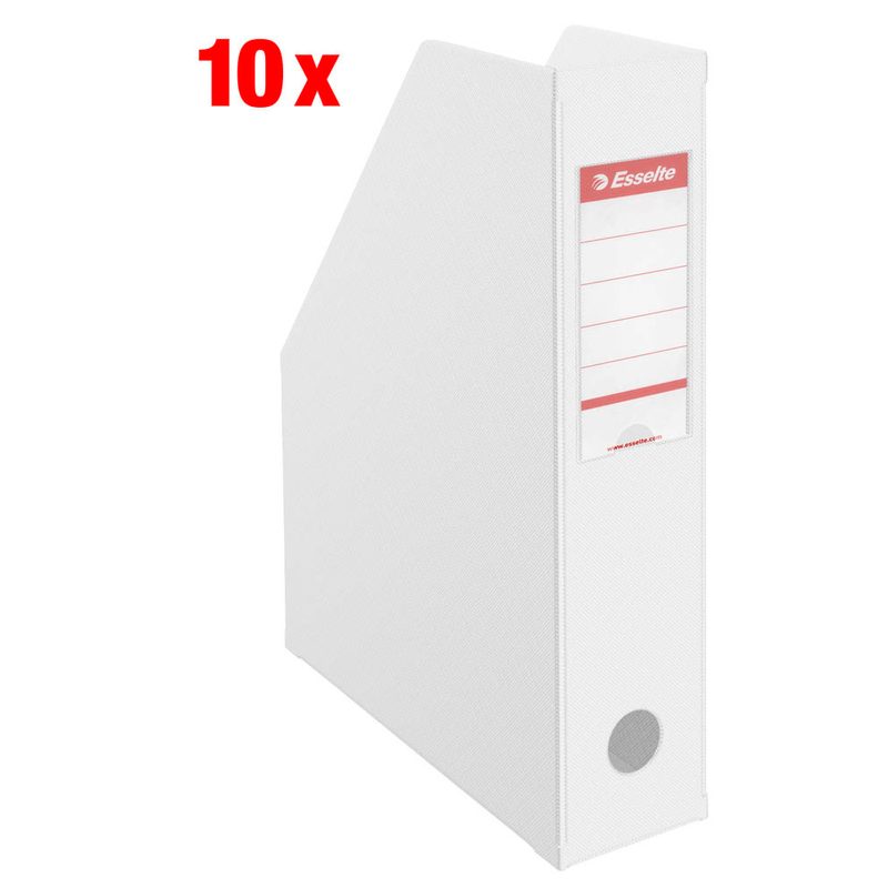 10 Esselte Stehsammler weiß Ku56000 nststoff, DIN A4