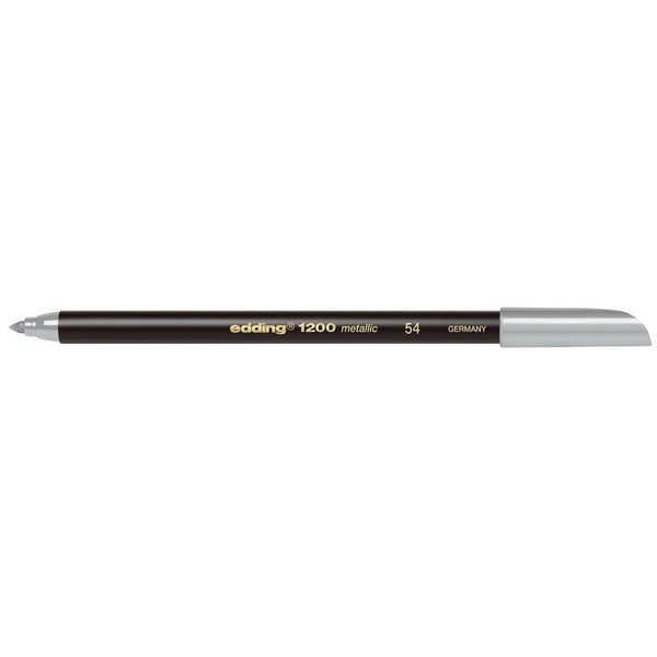 edding 1200 metallic colourpen Filzstift silber, 1 St.