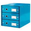 thumb-LEITZ Schubladenbox Click & Store  blau 60480036, DIN A4 mit 3 Schubladen