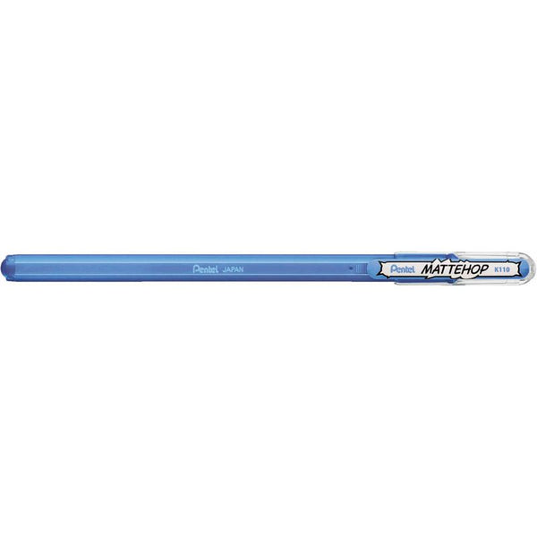 Pentel Mattehop Gelschreiber himmelblau 0,5 mm, Schreibfarbe: blau, 1 St.