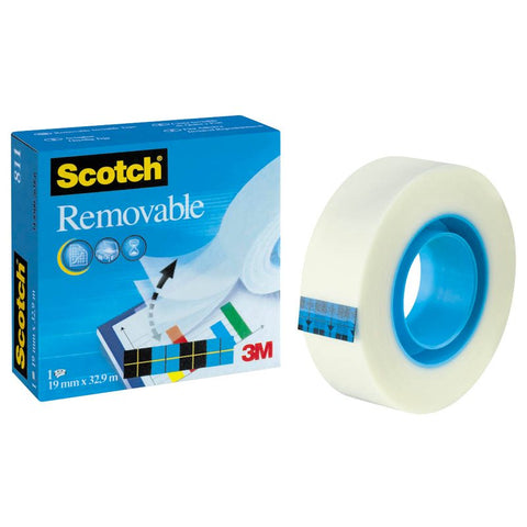 Scotch Removable Klebefilm matt 19,0 mm x 33,0 m 1 Rolle