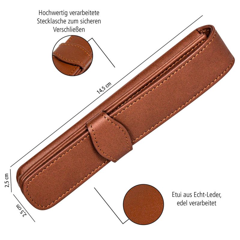 ONLINE® Schreibgeräte-Etui braun