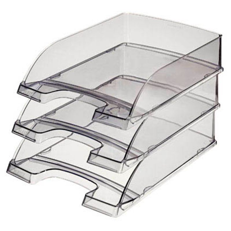 LEITZ Briefablage Plus grau-transparent