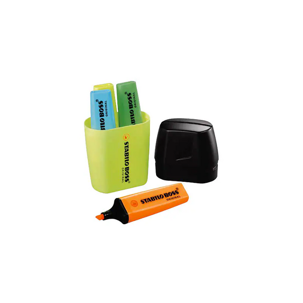 STABILO BOSS ORIGINAL Textmarker farbsortiert, 4 St.