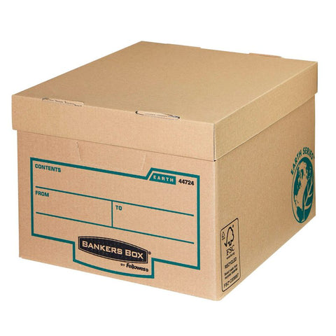 10 Bankers Box Archivboxen Bankers Box® Earth Series Budget Box braun 32,6 x 39,6 x 25,7 cm