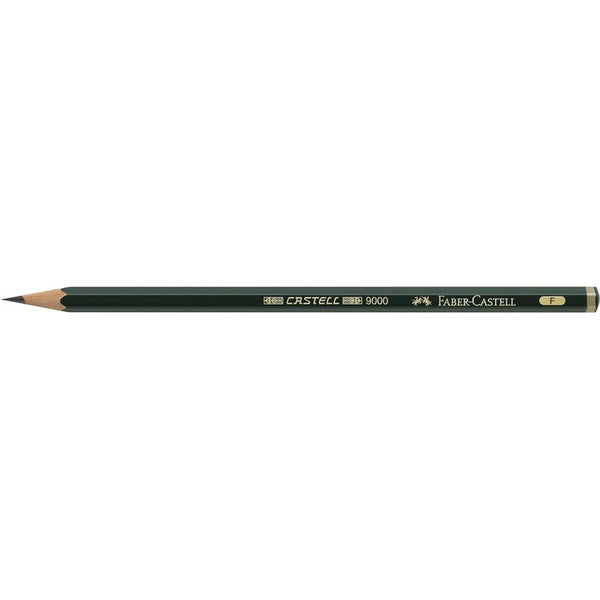 FABER-CASTELL 9000 Bleistift F grün, 1 St.
