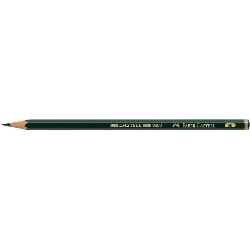 FABER-CASTELL 9000 Bleistift 5B grün, 1 St.