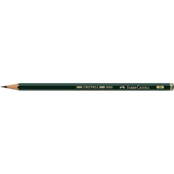 FABER-CASTELL 9000 Bleistift 5B grün, 1 St.