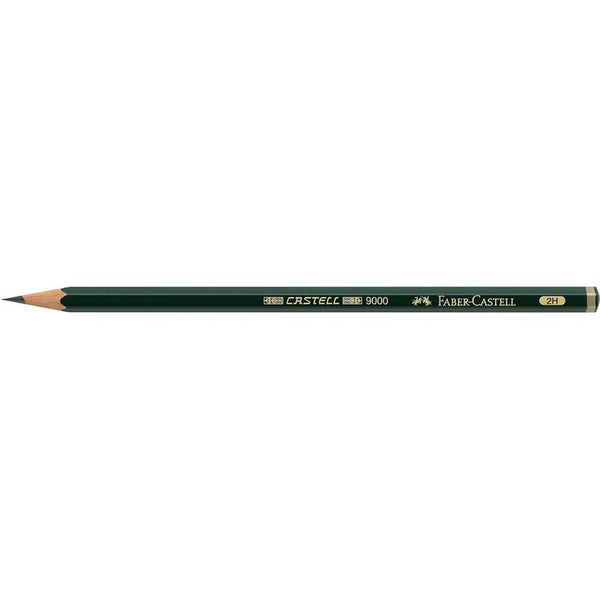 FABER-CASTELL 9000 Bleistift 2H grün, 1 St.