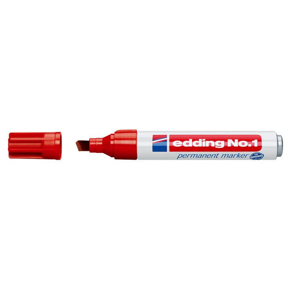 edding No. 1 Permanentmarker rot 1,0 - 5,0 mm, 10 St.