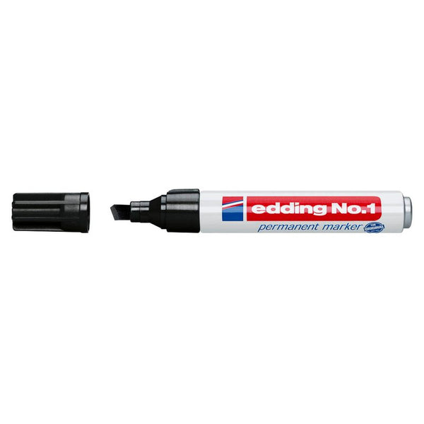edding No. 1 Permanentmarker schwarz 1,0 - 5,0 mm, 10 St.