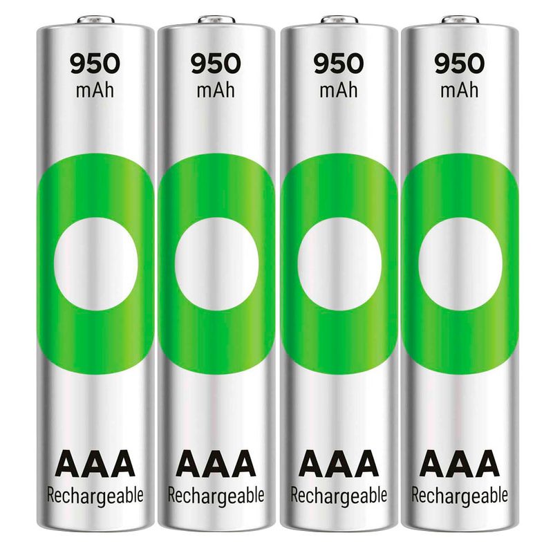 4 GP Akkus ReCyko+ Micro AAA 950 mAh