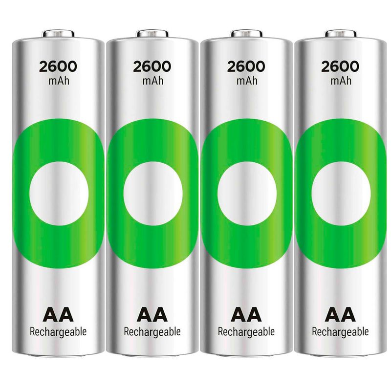 4 GP Akkus ReCyko+ Mignon AA 2.600 mAh