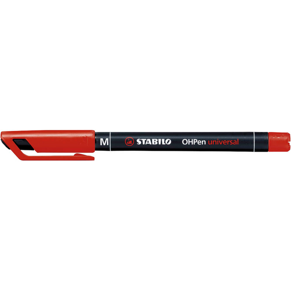 10 STABILO OHPen universal Folienstifte rot 1,0 mm permanent