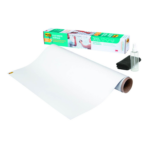 Post-it® selbstklebende Whiteboardfolie Flex Write Surface blanko 182,9 x 121,9 cm, 1 Rolle