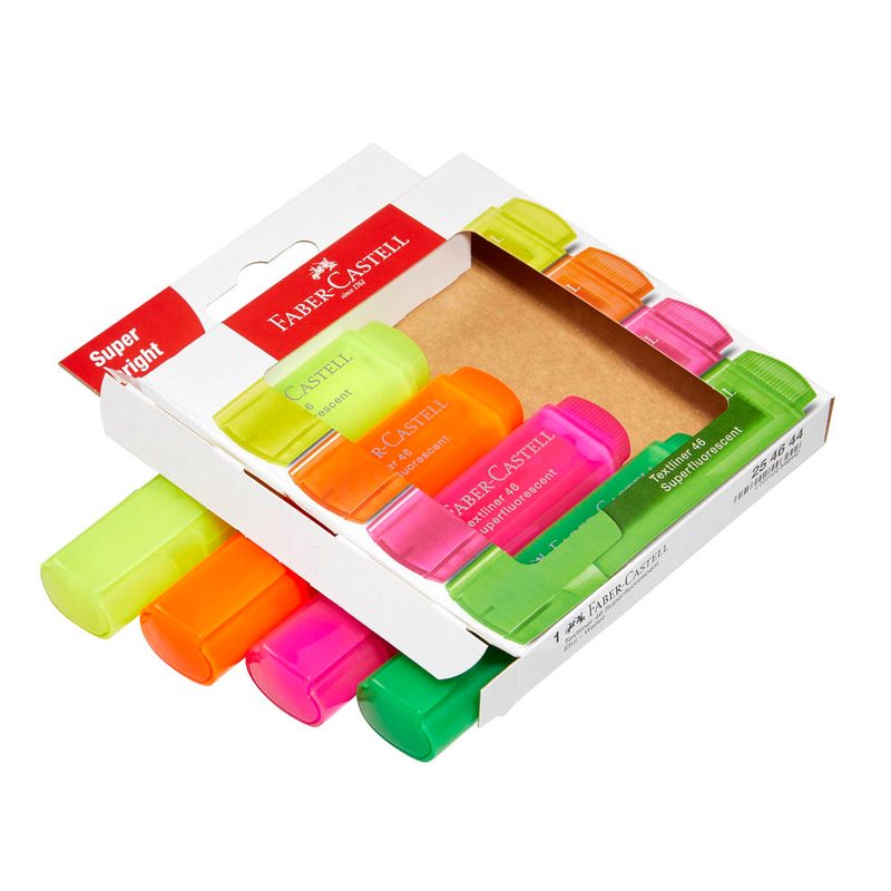 FABER-CASTELL TL 46 SF Textmarker farbsortiert, 4 St.
