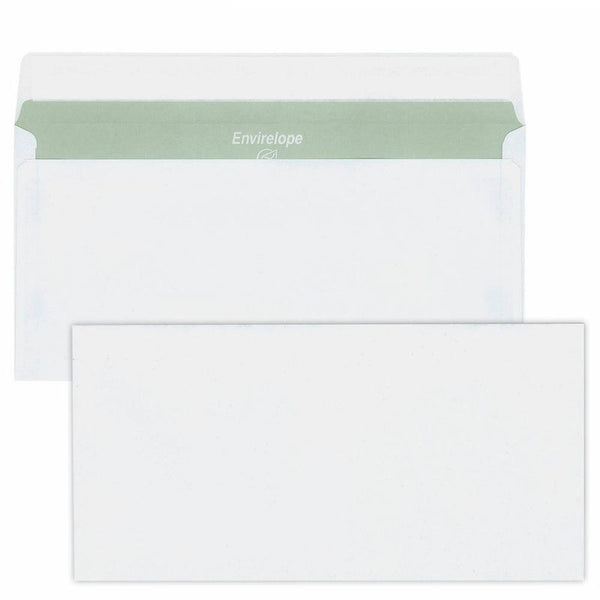 MAILmedia Briefumschläge Envirelope® DIN lang+ ohne Fenster recycling-weiß haftklebend 500 St.