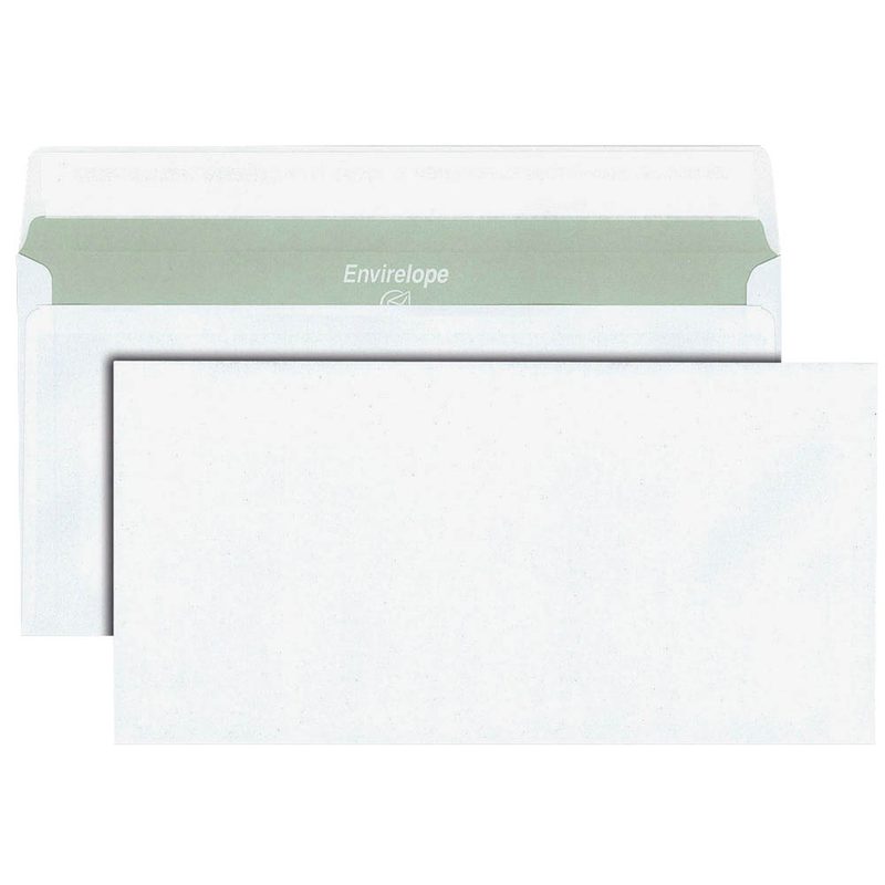 MAILmedia Briefumschläge Envirelope® DIN lang ohne Fenster recycling-weiß haftklebend 500 St.