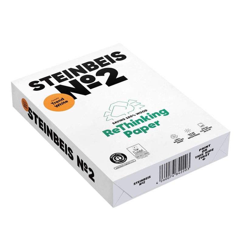 STEINBEIS Recyclingpapier No.2 DIN A4 80 g/qm 500 Blatt