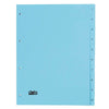 thumb-dots Ordnerregister Vollformat 1-10 blau 10-teilig, 5 Satz