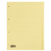 thumb-dots Ordnerregister Vollformat blanko gelb 20-teilig, 5 Satz