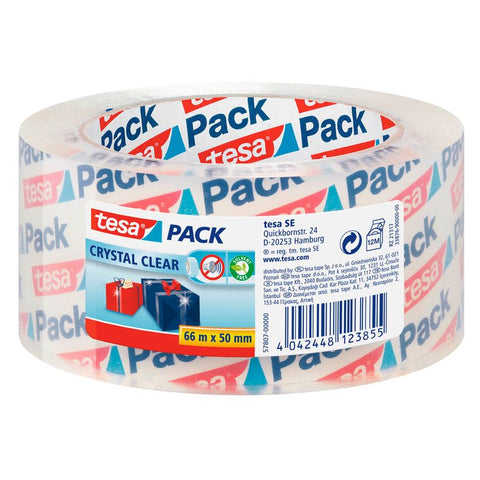 tesa Packband tesapack® Crystal Clear transparent 50,0 mm x 66,0 m 1 Rolle