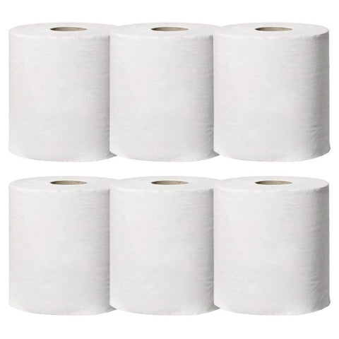 6 TORK Putztuchrollen Reflex™ M4 Advanced 2-lagig weiß, 450 Blätter