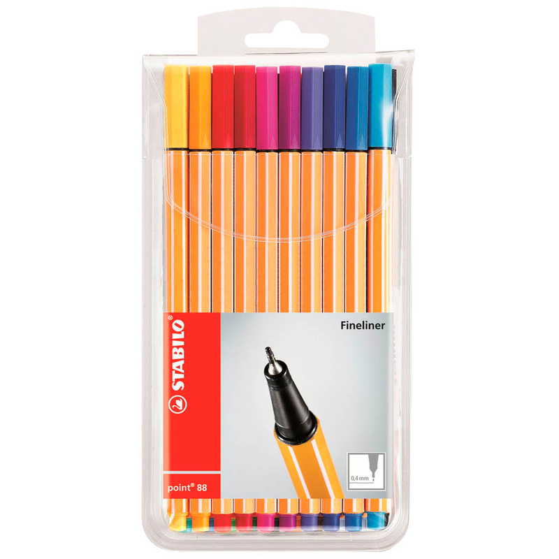 STABILO point 88 Fineliner farbsortiert 0,4 mm, 20 St.