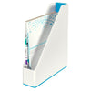 thumb-LEITZ Stehsammler WOW Duo Colour 53621036 perlweiß/blau Kunststoff, DIN A4