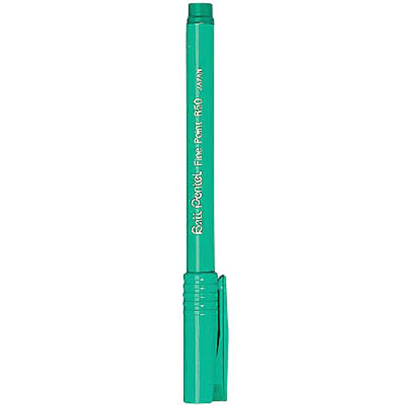Pentel Ball R50 Tintenroller 0,4 mm, Schreibfarbe: grün, 12 St.