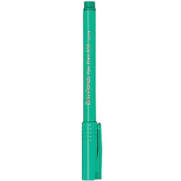 Pentel Ball R50 Tintenroller 0,4 mm, Schreibfarbe: grün, 12 St.