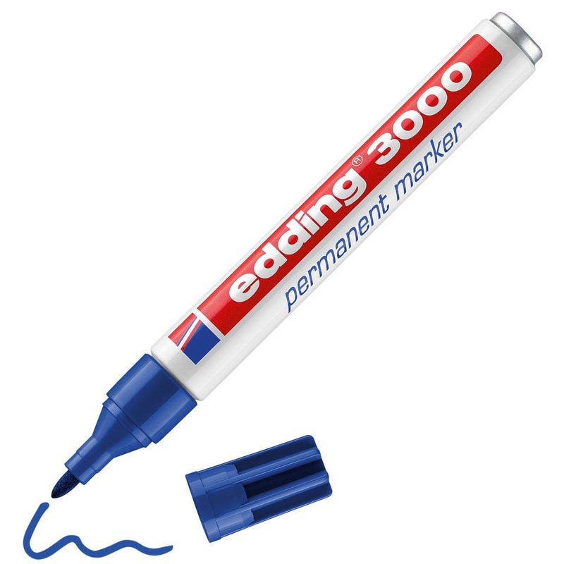 edding 3000 Permanentmarker blau 1,5 - 3,0 mm, 10 St.