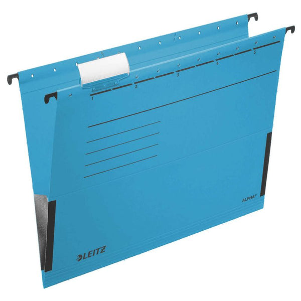 5 LEITZ Hängetaschen ALPHA® 1986 blau