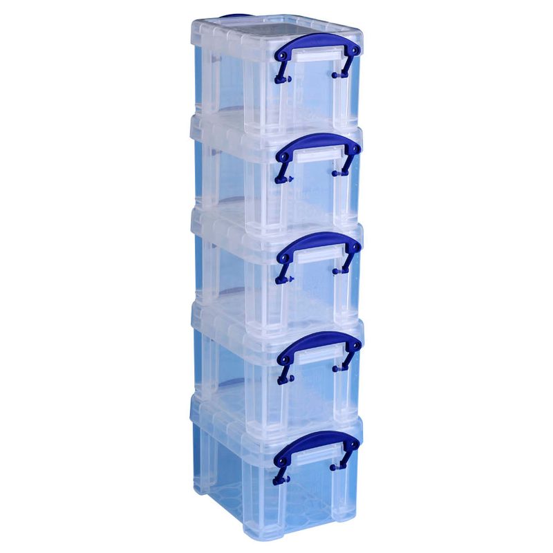 Really Useful Box Aufbewahrungsbox 0,14 l transparent 9,0 x 6,5 x 5,5 cm