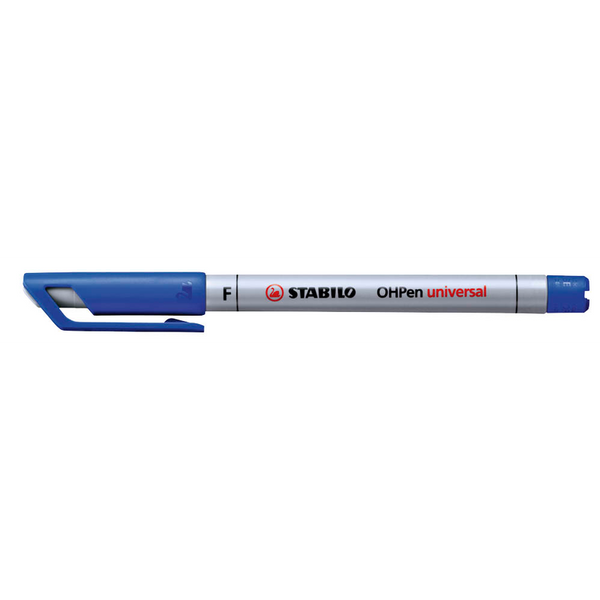 10 STABILO OHPen universal Folienstifte blau 0,7 mm non-permanent