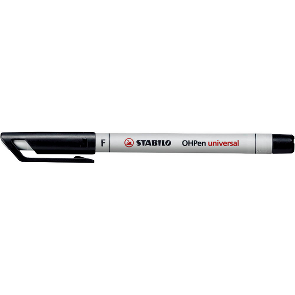 10 STABILO OHPen universal Folienstifte schwarz 0,7 mm non-permanent