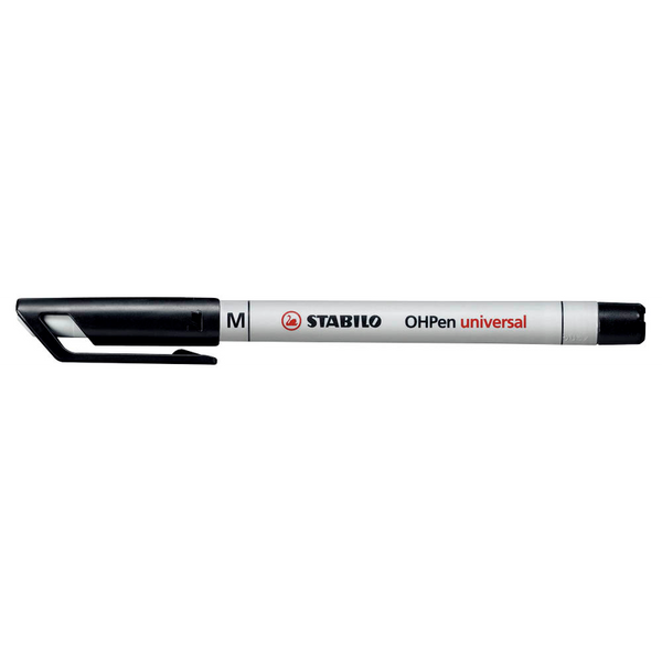 10 STABILO OHPen universal Folienstifte schwarz 1,0 mm non-permanent