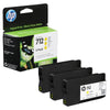 thumb-HP 712 (3ED79A) gelb Druckerpatronen, 3er-Set