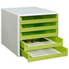 thumb-M&M Schubladenbox  lindgrün 30050931, DIN A4 mit 5 Schubladen