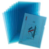 thumb-10 herlitz Sichthüllen Aktenhülle DIN A4 blau genarbt 0,19 mm