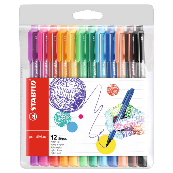 STABILO pointMax Filzstift farbsortiert, 12 St.