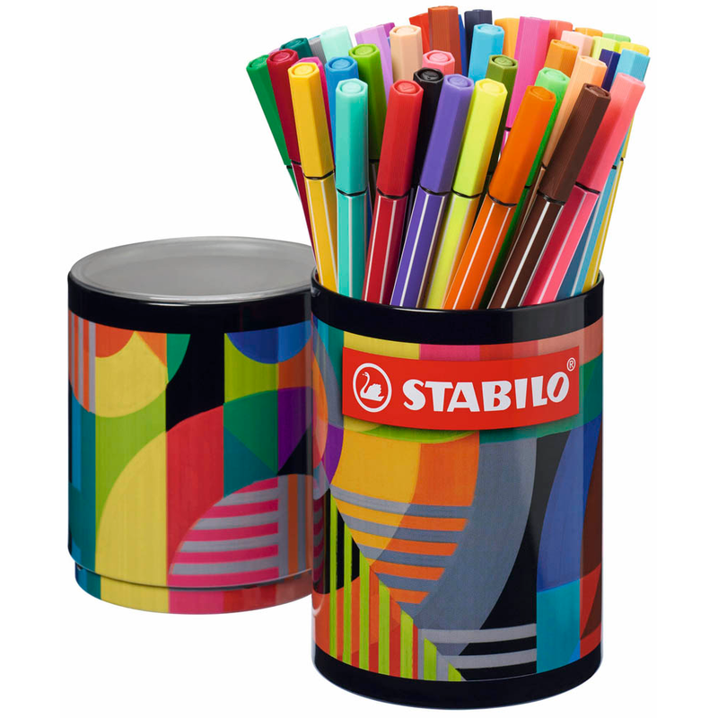 STABILO Pen 68 Filzstifte farbsortiert, 45 St.