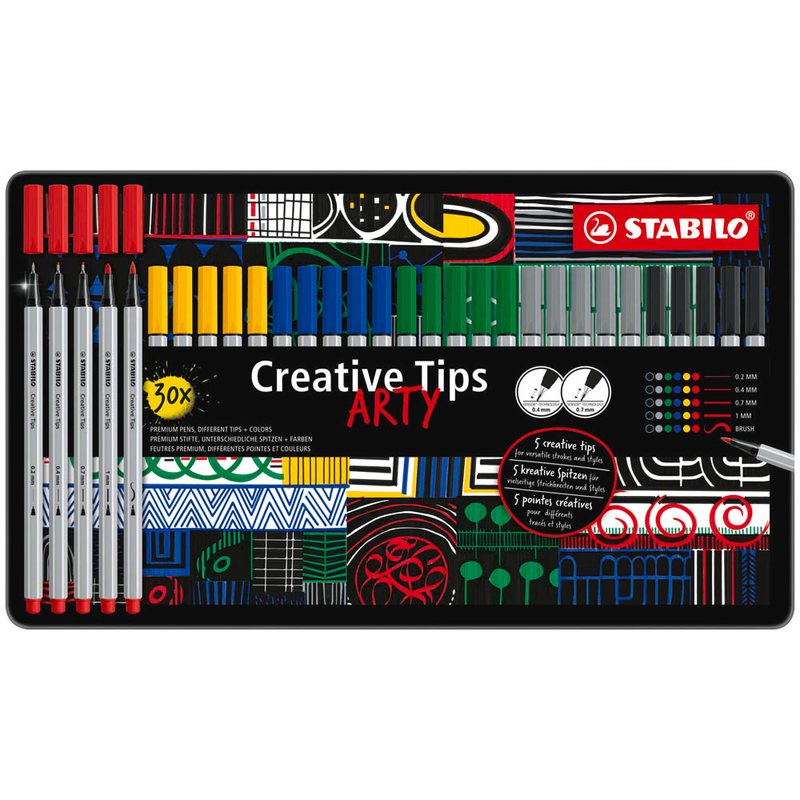 STABILO ARTY CLASSIC Filzstifte farbsortiert, 30 St.